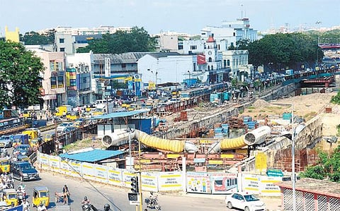 முடங்கிப்போன மெட்ரோ ரயில் பணிகள்﻿: போக்குவரத்து நெரிசலால் அவதிப்படும் மக்கள்﻿