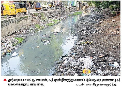 கால்வாய்களைத் தூர் வார நிதியில்லை﻿: தனியார் உதவியை நாடும் மதுரை மாநகராட்சி﻿