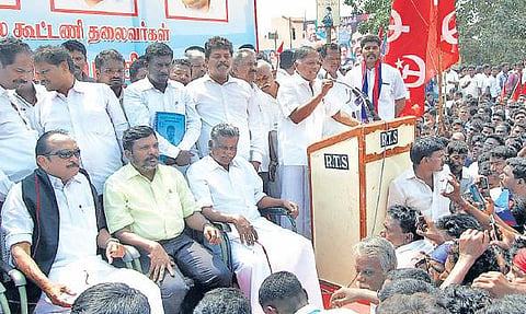 மக்கள் நலக் கூட்டணியை பிரிக்க சதி﻿: மதிமுக பொதுச்செயலர் வைகோ குற்றச்சாட்டு﻿﻿