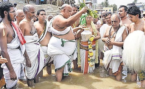 மகாமகக் குளக்கரையில் சீனிவாச மகோற்சவம்﻿