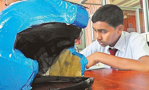 வாண்டு பாண்டு: ஜில்லுன்னு ஒரு தலைக்கவசம்!﻿
