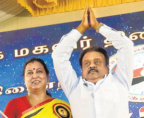 திண்டுக்கல் தேமுதிக கூட்டத்தில் வேட்பாளர் பட்டியல் வெளியீடு?﻿
