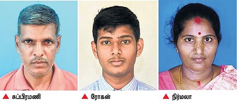 ஆண்டிமடத்தில் குடும்பத் தகராறில் விபரீதம்: மனைவி, மகனை எரித்துக் கொன்று குமாஸ்தா தற்கொலை