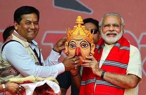 முதல்வர் தருண் கோகாயின் முதுமையைக் குறிப்பிட்டு அசாமில் நரேந்திர மோடி பேச்சு