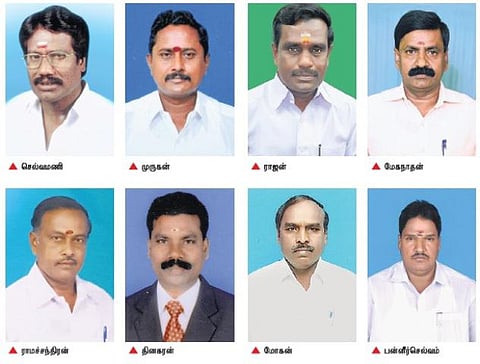 திருவண்ணாமலை மாவட்டத்தில்﻿  8 சட்டப்பேரவைத் தொகுதிகளில் புதுமுகங்களுக்கு அதிமுகவில் வாய்ப்பு﻿: முக்கூரும் அக்ரியும் ஏமாற்றம்