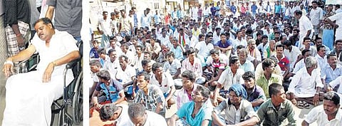 அதிமுகவில் இருந்து நீக்கப்பட்ட﻿ சுயேச்சை வேட்பாளர், மனைவி மீது தாக்குதல்﻿: பல இடங்களில் மறியல்; 4 பேர் கைது﻿