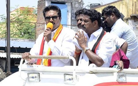 திருச்செந்தூர் தொகுதிக்கு தமிழகம் முழுவதும் வாக்கு சேகரிப்பு﻿: சரத்குமாரின் விநோத பிரச்சாரத்தால் அதிமுக திகைப்பு﻿