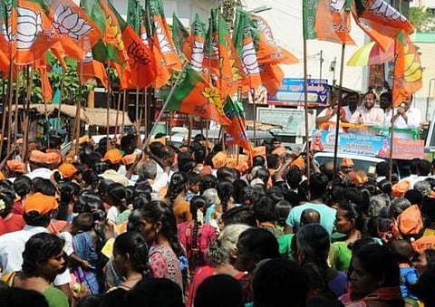 22 சட்டப்பேரவை தொகுதிகளில்﻿ 4-ம் இடத்துக்கு தள்ளப்பட்ட பாஜக﻿