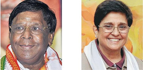 பிரச்சினைகளை தீர்க்க நாராயணசாமி உறுதி﻿: சட்ட வரம்பின்படி செயல்படுவதாக கிரண்பேடி தகவல்﻿