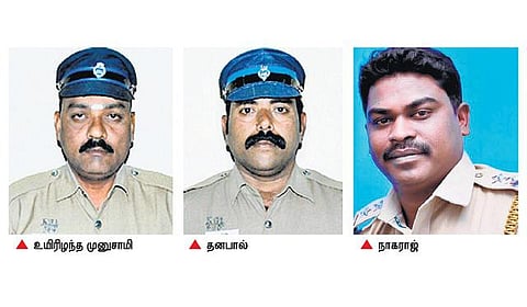 ஓசூரில் பயங்கர சம்பவம்﻿: கொள்ளை கும்பலை பிடிக்க முயன்ற தலைமைக் காவலர் கொலை