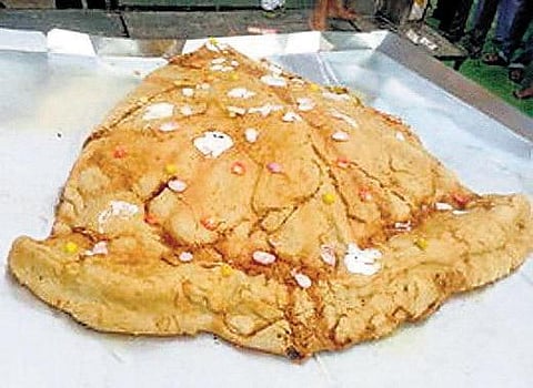 கின்னஸ் சாதனைக்காக 332 கிலோ சமோசா﻿