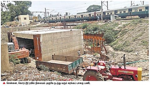 மந்தகதியில் கொரட்டூர் ரயில்வே சுரங்கப் பாதை பணி﻿: விரைந்து முடிக்க மக்கள் கோரிக்கை﻿﻿