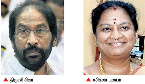 திமுக எம்பி திருச்சி சிவாவை கன்னத்தில் அறைந்த அதிமுக எம்பி﻿: டெல்லி விமான நிலையத்தில் பரபரப்பு﻿