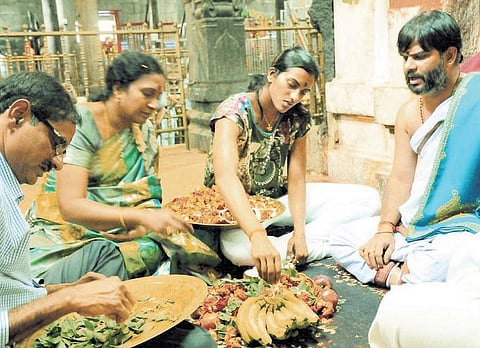 ஸ்ரீகாளஹஸ்தி கோயிலில் ராகு-கேது நிவாரண பூஜை செய்தார் சிந்து﻿