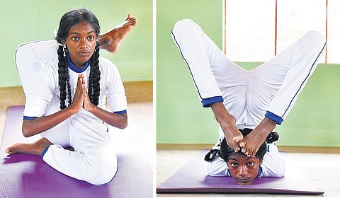 யோகாவில் ஒரு தங்கச் சிறுமி!﻿