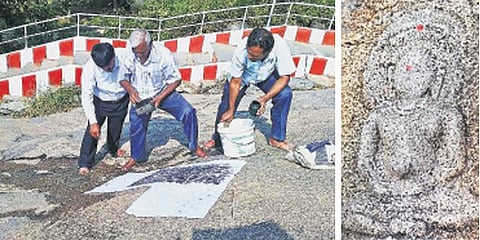 ஓசூர்  வெங்கடபெருமாள்  கோயிலில் 12-ம் நூற்றாண்டு சமண கல்வெட்டுகள், சிற்பங்கள் கண்டுபிடிப்பு