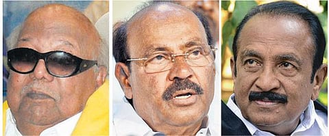 மொழிவாரி மாநிலங்கள் அமைக்கப்பட்டு 60 ஆண்டுகள் நிறைவு: கருணாநிதி, ராமதாஸ், வைகோ, திருநாவுக்கரசர் வாழ்த்து