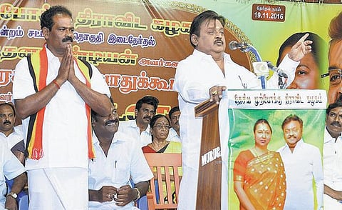 மக்கள் நலக்கூட்டணியில் இருந்து வெளியேறியது ஏன்? - திருப்பரங்குன்றம் தேர்தல் பிரச்சாரத்தில் விஜயகாந்த் புதிய தகவல்