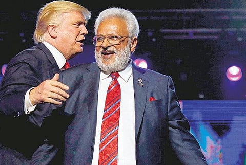 இரு தலைவர்கள் மோடியும் ட்ரம்பும்﻿