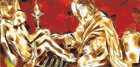 கலை முகம்:அல்போன்சோ அருள் தாஸ் - ஒளி ஊடுருவும் ஓவியங்கள்﻿