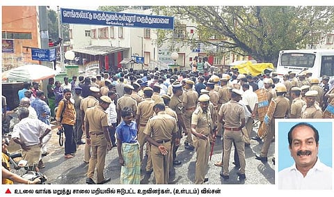 செங்கல்பட்டில் திமுக பிரமுகர் கொலை: உடலை வாங்க மறுத்து உறவினர்கள் மறியல்﻿