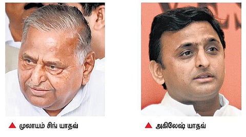 தந்தை முலாயமுடன் அகிலேஷ் மோதல்﻿﻿: போட்டி வேட்பாளர் பட்டியல் வெளியிட முடிவு﻿