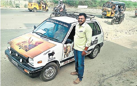 ‘காளை நல்லாயிருந்தால்தான் கழனி நல்லாயிருக்கும்!’﻿- ஜல்லிக்கட்டுக்காக நவீன பிரச்சாரத்தில் பட்டதாரி﻿﻿
