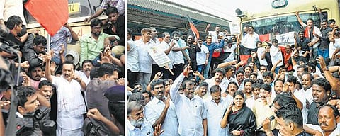 ஜல்லிக்கட்டு நடத்தகோரி தமிழகம் முழுவதும் திமுக ரயில் மறியல்﻿: ஸ்டாலின், கனிமொழி உள்பட 50 ஆயிரம் பேர் கைது﻿