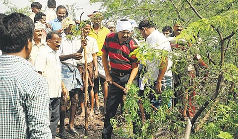 கலிங்கப்பட்டியில் கருவேல மரங்கள் அகற்றும் பணி﻿: வைகோ தொடங்கிவைத்தார்﻿﻿