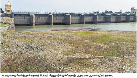 மழை இல்லாமல் வறண்டது ஆனைக்குட்டம் அணை﻿: விஸ்வரூபம் எடுக்கும் குடிநீர் தட்டுப்பாடு﻿﻿