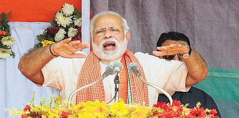 திறந்தவெளி கழிப்பிட பயன்பாடு 100 மாவட்டங்களில் இல்லை﻿:  பிரதமர் நரேந்திர மோடி தகவல்﻿