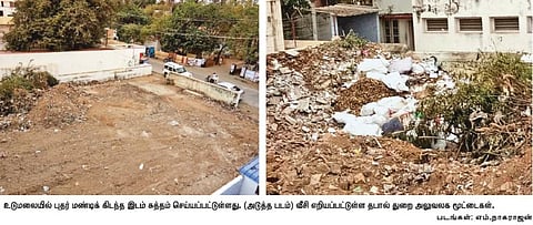 தி இந்து செய்தி எதிரொலி: உடுமலையில் வாகனம் நிறுத்தும் இடமாக மாறும் காலியிடம்﻿