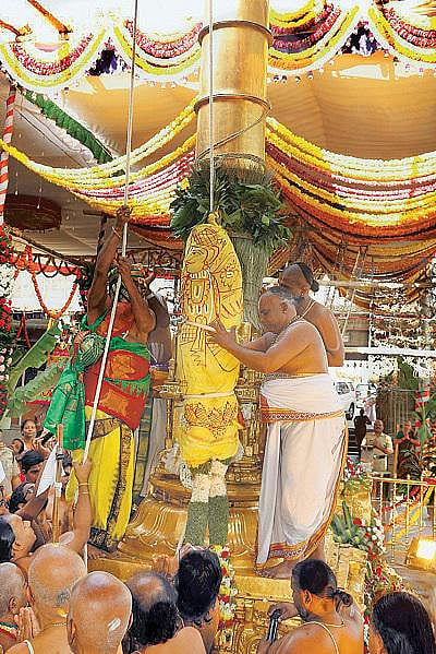 கோதண்டராமர் கோயில் பிரம்மோற்சவம் தொடக்கம்﻿