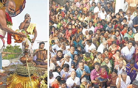 தாம்பரம் அருகே திருவஞ்சேரியில்﻿ 500 ஆண்டுகள் பழமைவாய்ந்த விநாயகர் கோயில் கும்பாபிஷேகம்﻿: ஆயிரக்கணக்கான பக்தர்கள் வழிபாடு