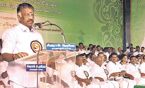 உள்ளாட்சி தேர்தலில் மக்களின் தீர்ப்பு: இந்த ஆட்சிக்கு ஒரு பாடமாக அமையும் - விழுப்புரம் கூட்டத்தில் ஓ.பன்னீர்செல்வம் கருத்து