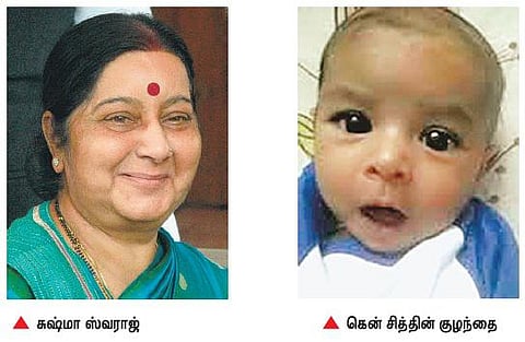 உடல் நலம் பாதிக்கப்பட்ட﻿ பாகிஸ்தான் குழந்தைக்கு உதவ தயார்﻿: அமைச்சர் சுஷ்மா ஸ்வராஜ் அறிவிப்பு﻿