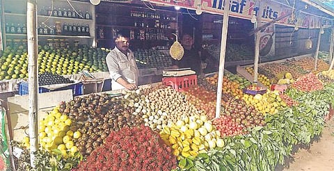 சாரல் காலத்தை முன்னிட்டு﻿﻿ அரியவகை பழங்கள் குற்றாலத்தில் குவிந்தன﻿