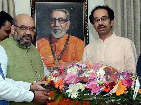 உத்தவ் தாக்கரேவுடன் அமித்ஷா சந்திப்பு
