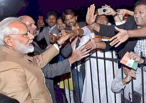 இந்தியா தன்னை பாதுகாத்துக்  கொள்ள  ஒருபோதும் தயங்காது: அமெரிக்கவாழ் இந்தியர்களிடம் மோடி பேச்சு