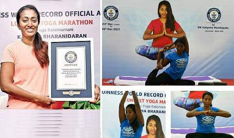 170 மணி நேரம்.. உலகின் நீண்ட யோகா மாரத்தான்: சென்னை பெண் கவிதா கின்னஸ் சாதனை