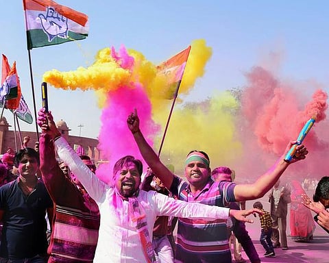 வெற்றிப் பாதையில் மீண்டும் காங்கிரஸ்...