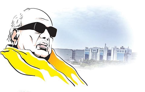 தமிழக வளர்ச்சியில் கருணாநிதியின் பங்கு
