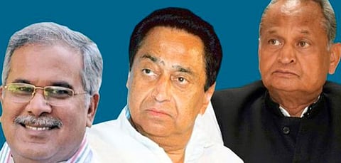 3 மாநில காங்கிரஸ் முதல்வர்கள்: ராஜஸ்தானில் கெல்லோட், மபியில் கமல்நாத், சத்தீஸ்கரில் பகேல்