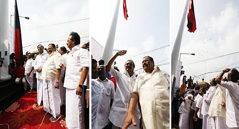 தமிழகத்தில் எந்தக் கட்சி அலுவலகத்திலும் இல்லாத வகையில் 114 அடி உயரத்தில் திமுக கொடி: ஸ்டாலின் இன்று கொடியேற்றினார்