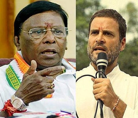 ராகுல் பிரதமர் வேட்பாளர் அல்ல: புதுவை முதல்வர் நாராயணசாமி பேட்டி