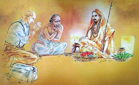 காஞ்சிப் பெரியவருக்கு அரிய மலர்