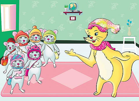 கதை: பூனையிடம் கதை கேட்ட எலிகள்!