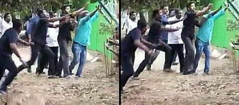 ரசிகர்களைக் காப்பாற்றிய விஜய்: வைரலாகும் வீடியோ