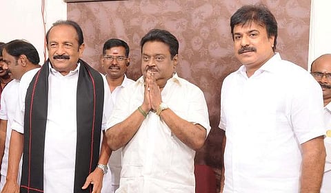 வைகோவால் நாங்கள் அடைந்த பாதிப்பை திமுகவும் அடையும்- தேமுதிக துணைப் பொதுச் செயலாளர்
எல்.கே.சுதீஷ் பேட்டி
