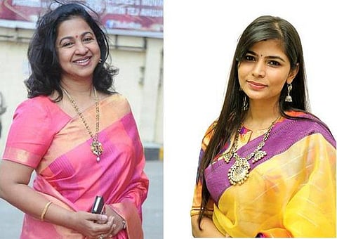 ‘மீ டூ’ சர்ச்சை: சின்மயி கேள்வியும், ராதிகா சரத்குமார் பதிலும்
